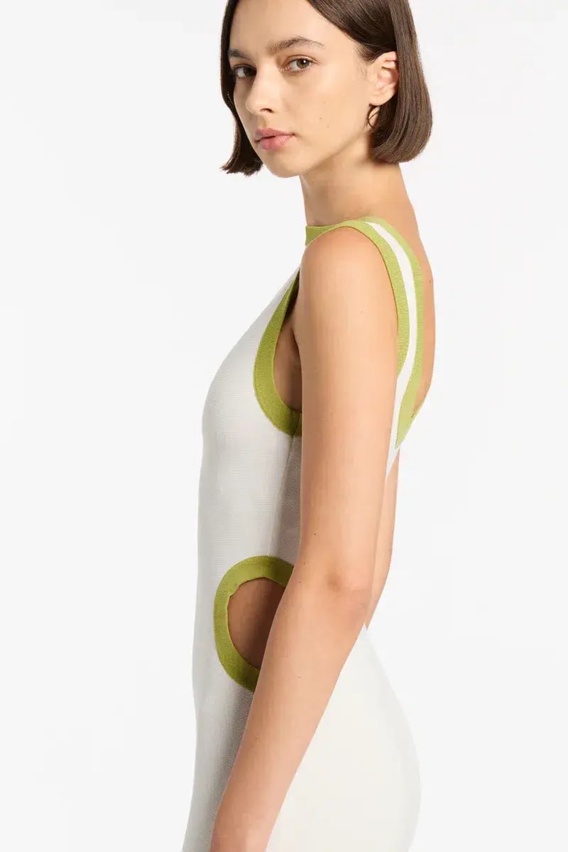 Sir the Label Cut Out Evalina Dress White Size 0/Au 6 photo 6