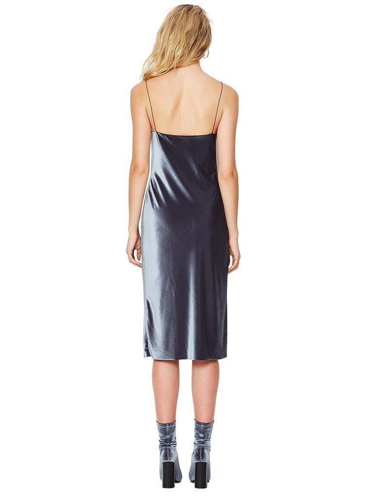 Bec & Bridge Shadow Velvet Dress Blue Size AU 8 photo 2