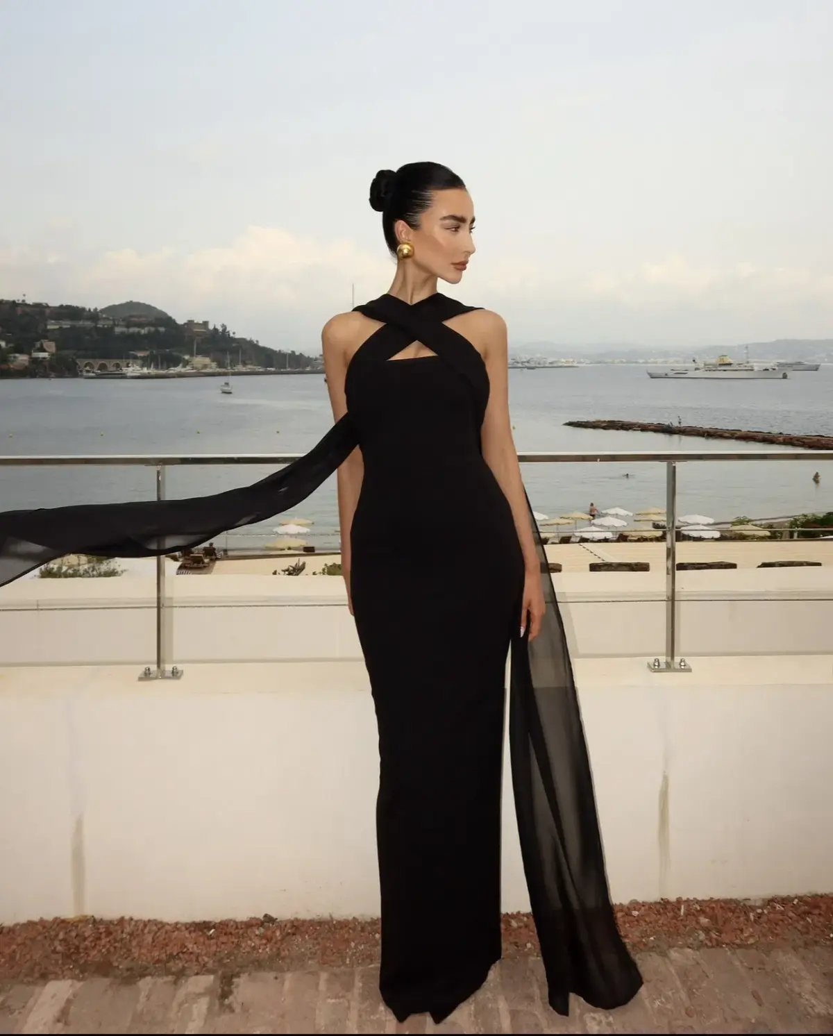 Love Nookie Zephyr Gown Maxi Black Size AU 8 photo 6