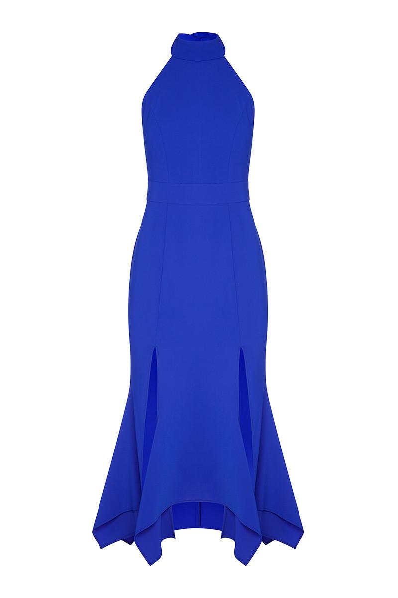 Sheike Highlight Cobalt Dress Blue Size 6 photo 2