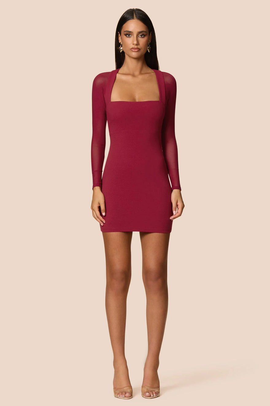 Nookie Amore Mesh Mini Dress - Ruby photo 3