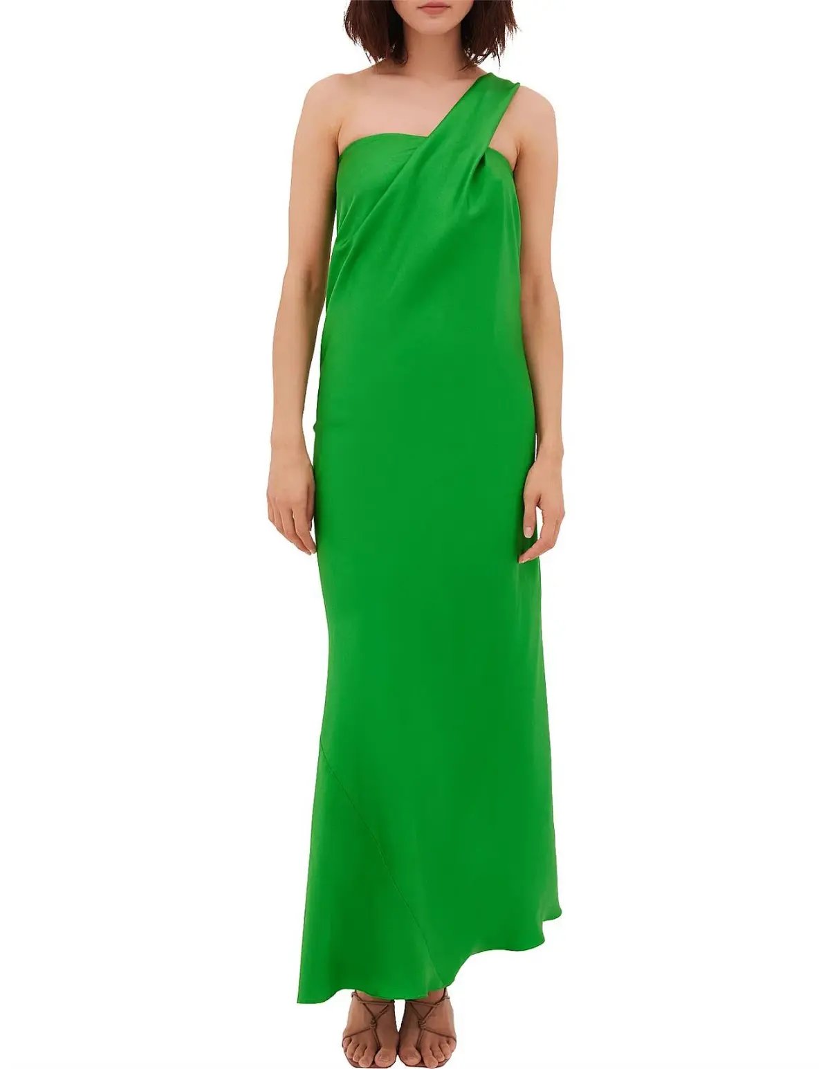 Bianca Spender Vice Silk Gown in Apple Green Size 1 / AU 8 photo 2