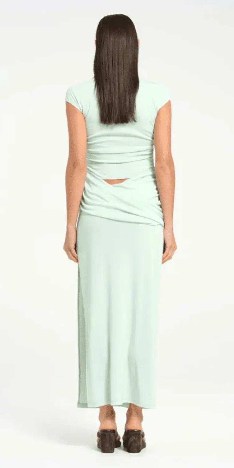 Benni Royce Maxi Dress in Bleached Aqua Size 12 photo 3