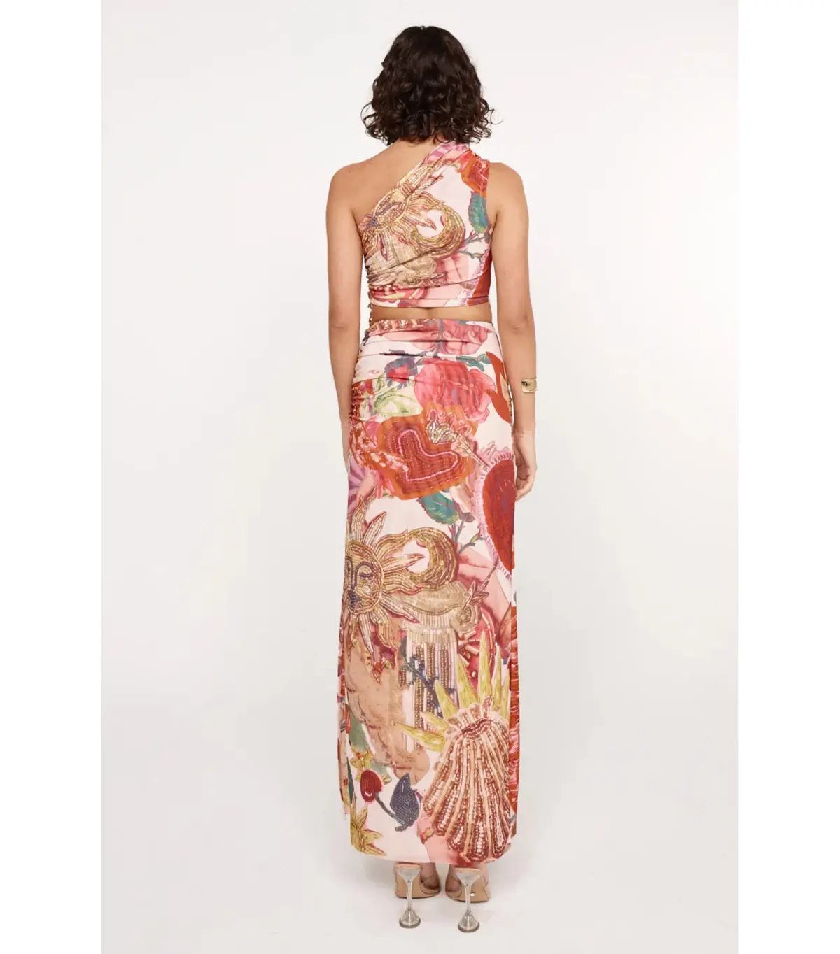 She Is OLLÁ Ophelia Midi Dress in Victor Print Size M / AU 10 photo 4