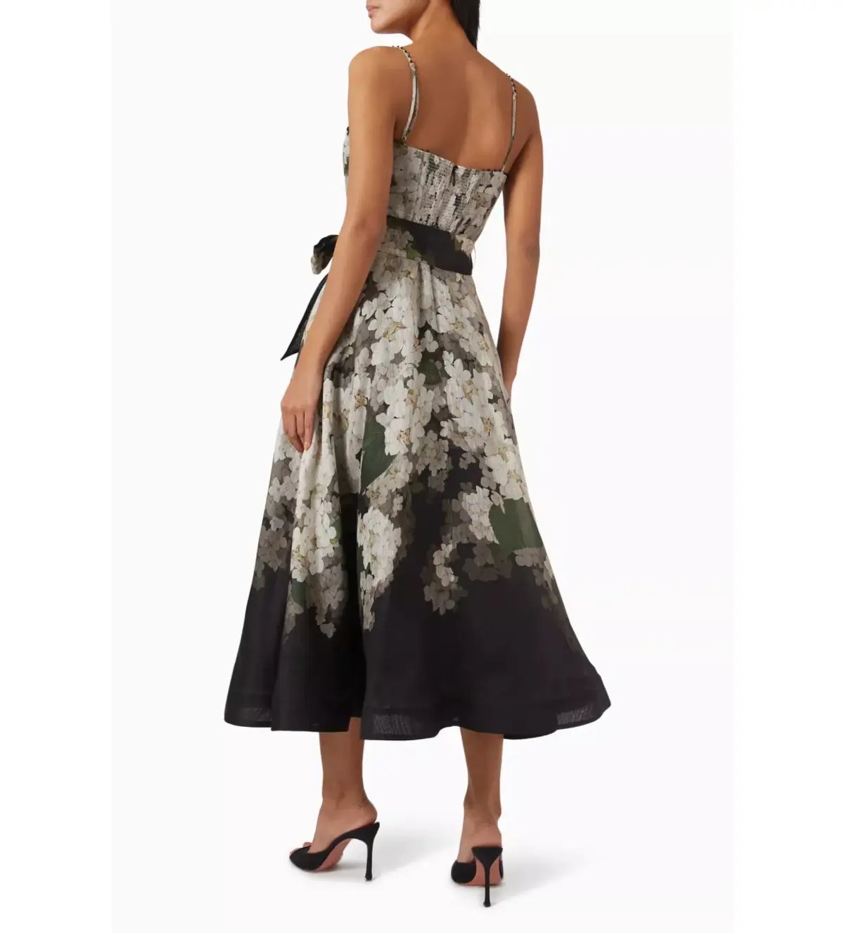 Zimmermann Balance Picnic Dress in Black Hydrangea Size 2/ AU 12 photo 2