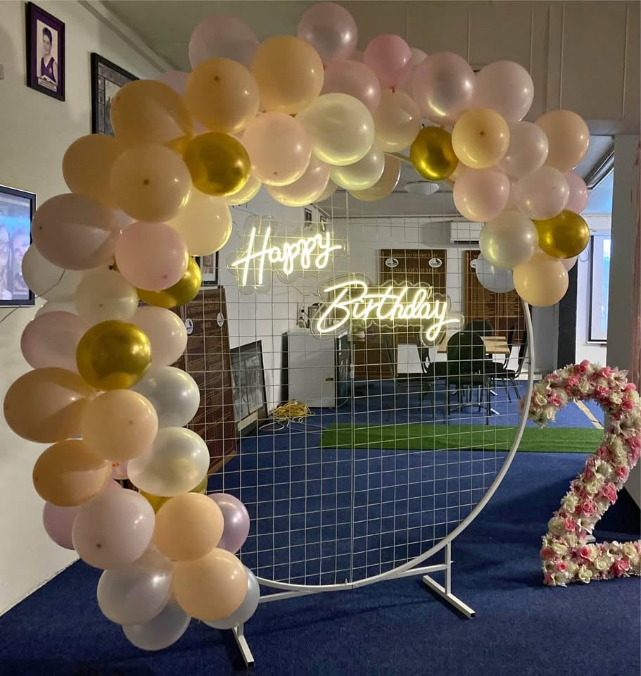 Round Mesh Backdrop Stand | HIRE photo 3