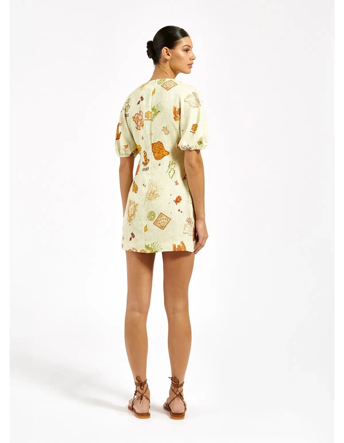 Roame Oasis Mini Dress Print Size 10 photo 3