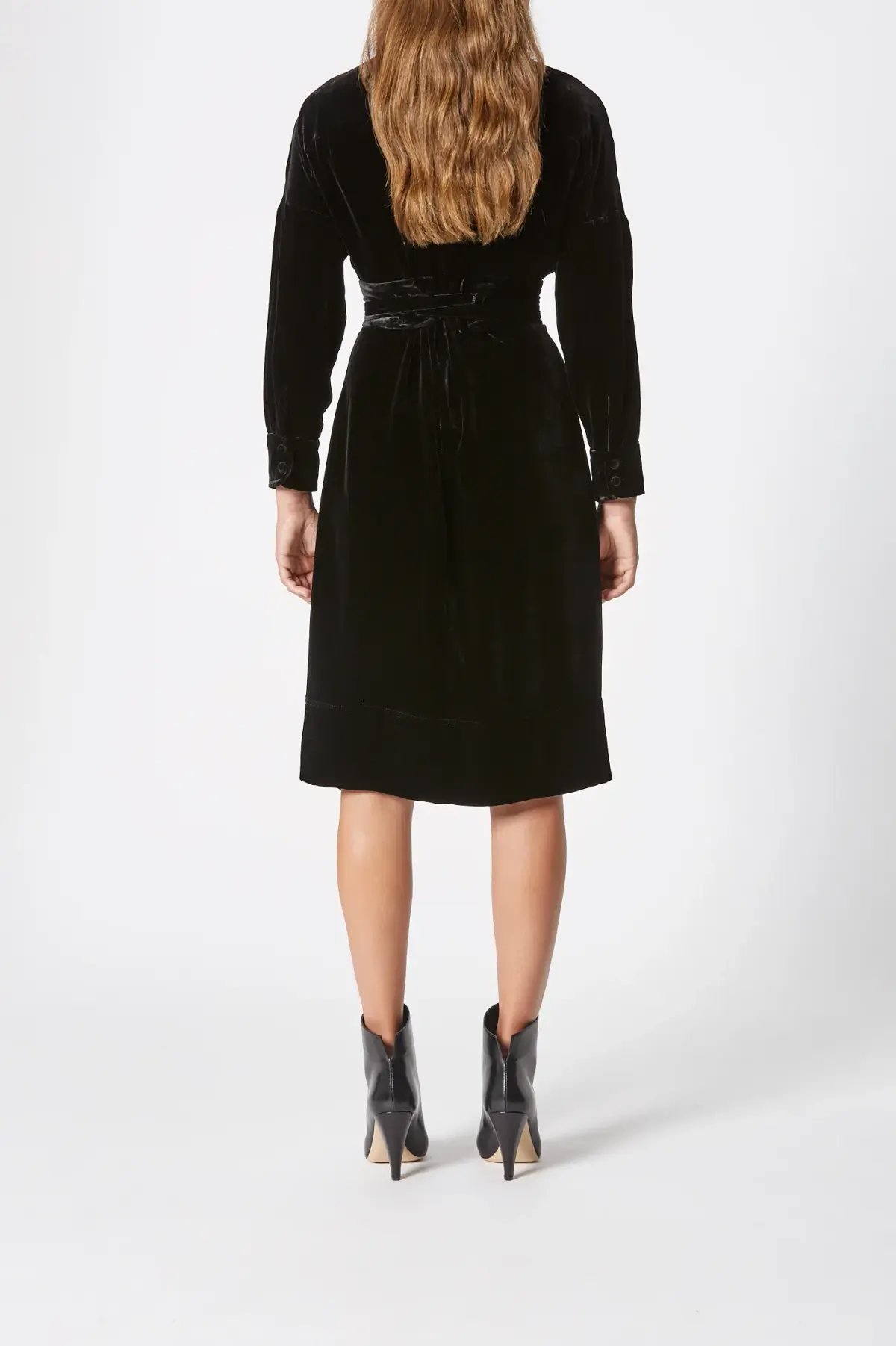 Scanlan Theodore The Velvet Dress in Black in Size 10 photo 2