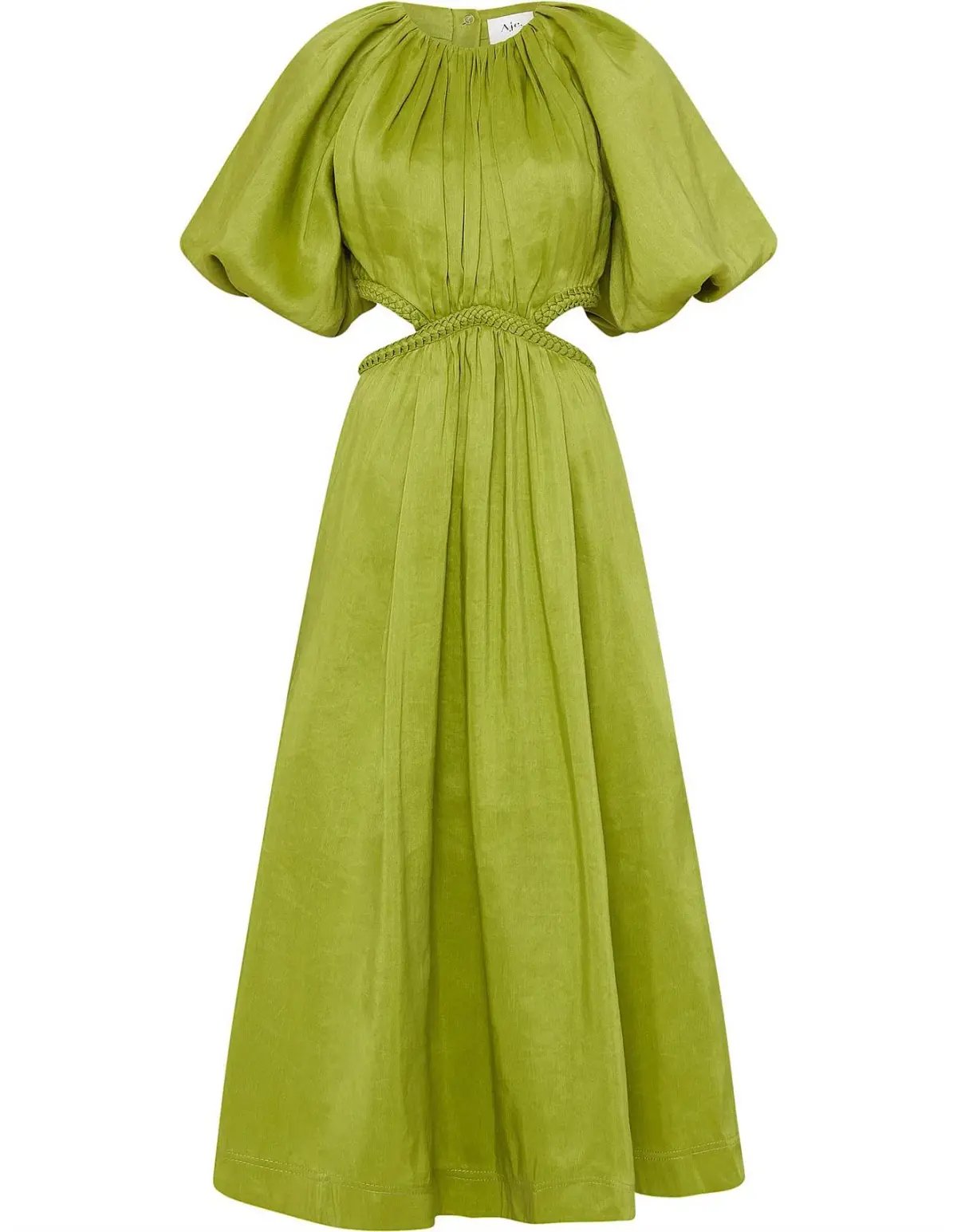 Aje Capucine Puff Sleeve Midi Dress Verdant Green Size M / AU 10 photo 7