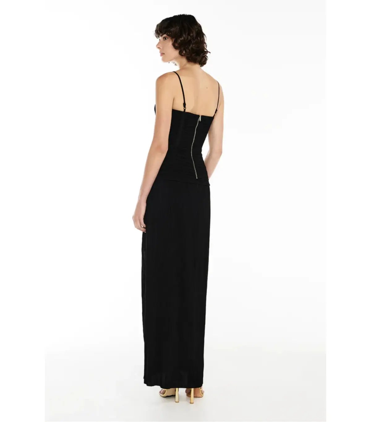 Manning Cartell Double Time Pleat Dress in Black Size AU 6 photo 7