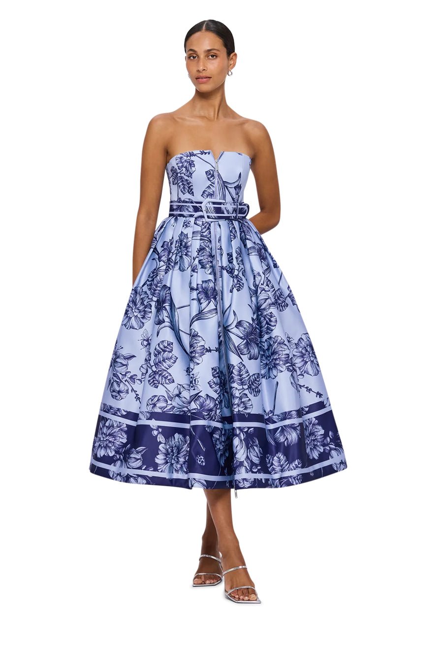 Leo Lin Norine Bustier Midi Dress - Hyacinth photo 2
