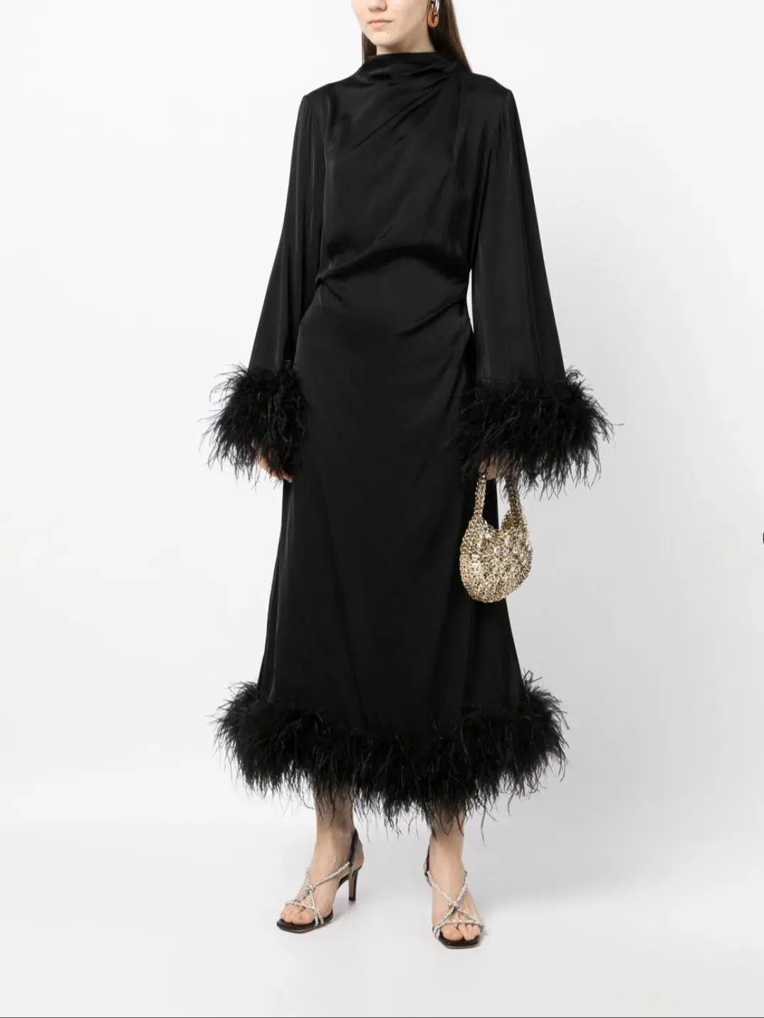 Rachel Gilbert Pietro Dress Black Size 1/AU8 photo 2