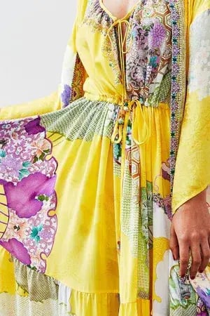 Camilla Golden Years Dress With Front Tie Detail Print Size (M) photo 5