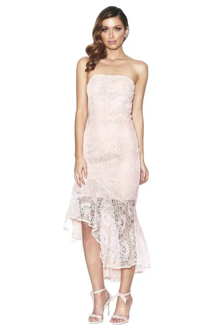 Grace & Hart Majestic Midi Dress Blush Size 8 photo 2