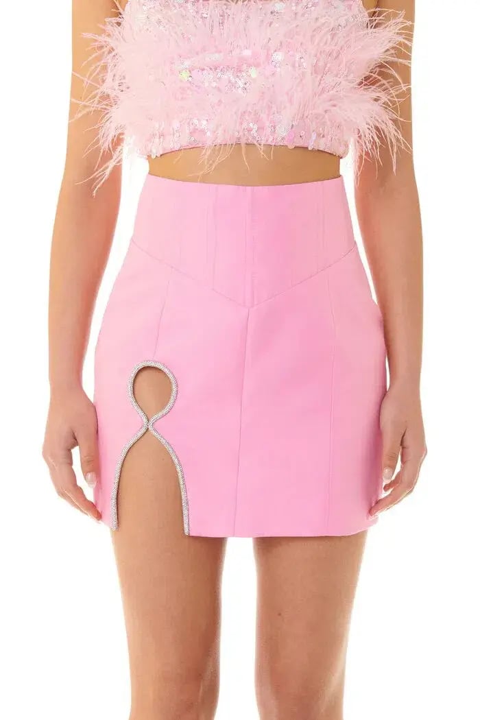Eliya The Label Simone Skirt & Heather Top Set Pink Size 10 photo 2