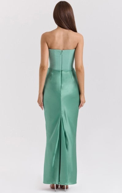 House of CB Persephone Strapless Corset Dress - Jade Green photo 3