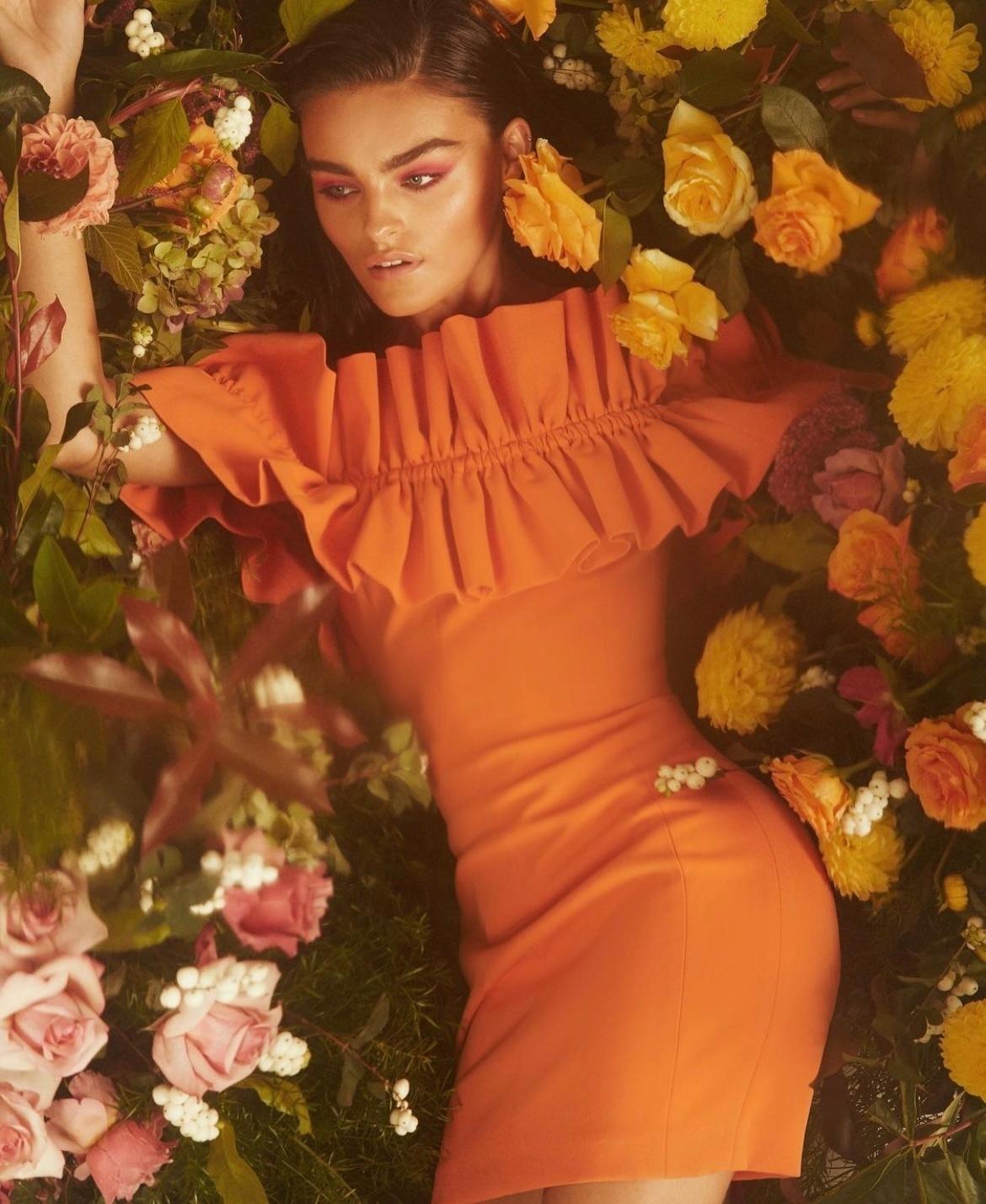 Mossman The Curious Mini Dress Orange Size 12 photo 4
