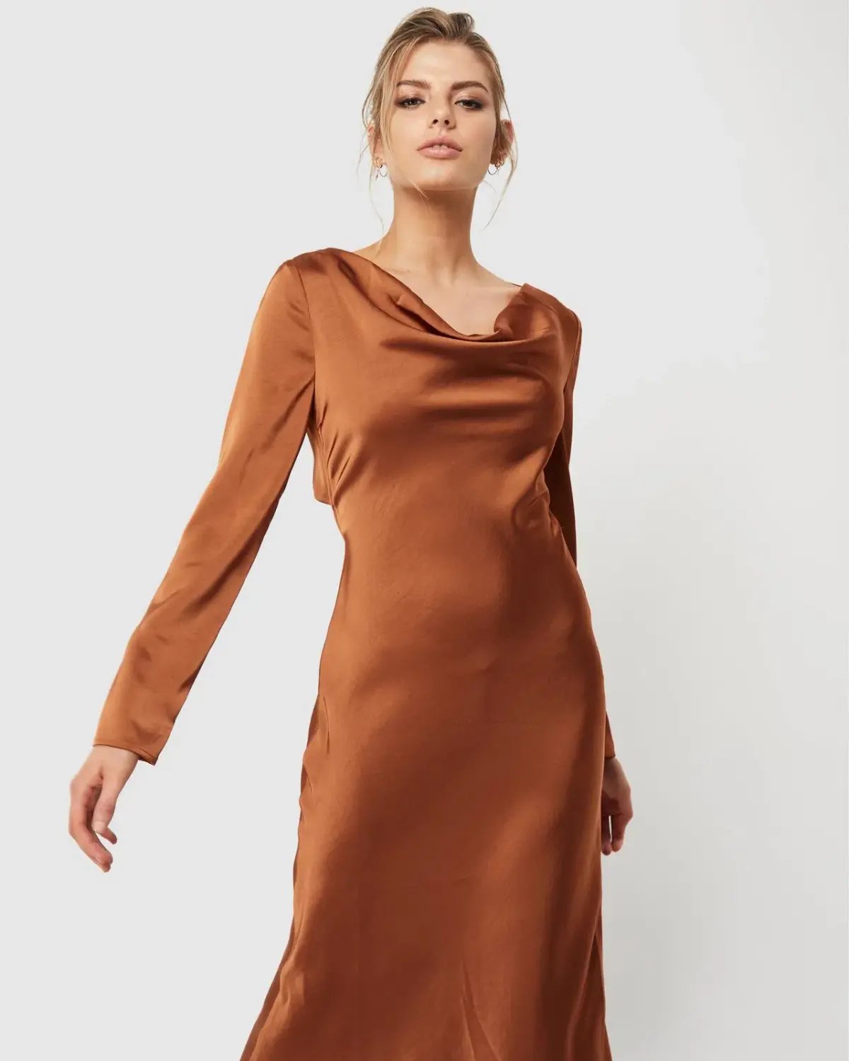 Mossman Pure Imagination Midi Dress Brown Size 10 photo 2