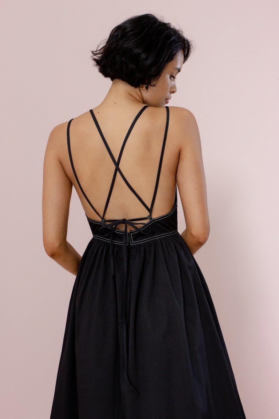 POSSE LOTUS DRESS - BLACK photo 5