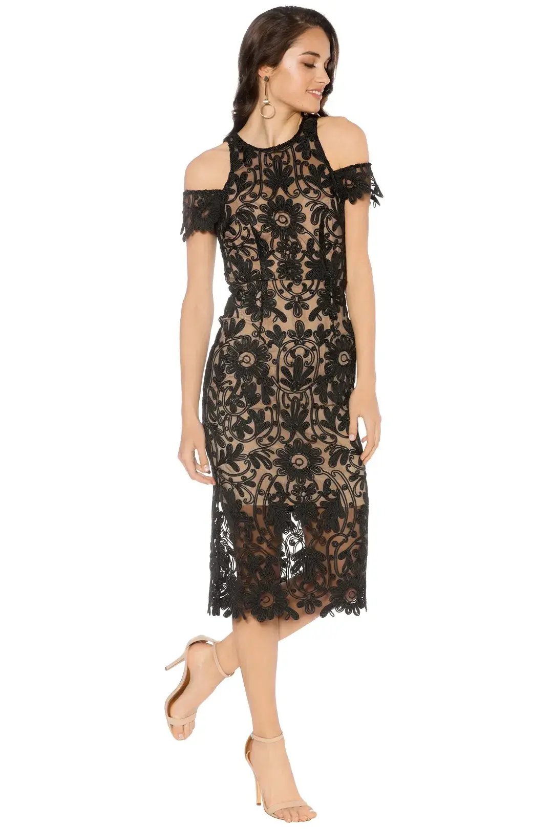 Thurley Eden Midi Dress Black Size 8 photo 2