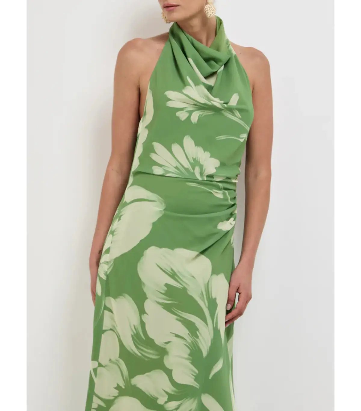 Sheike Mia Maxi Dress Green Print Size 10 photo 2