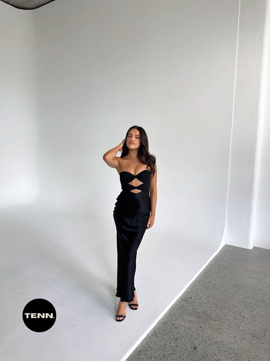 Bec & Bridge Halle Strapless Dress - Black photo 2