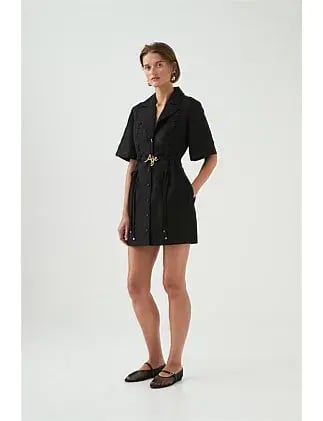 AJE Ana Mini Dress Black Size 8/S photo 12