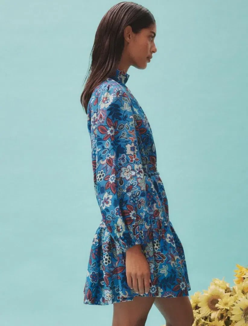 Alemais Isabella Mini Dress Blue/Floral Size 16 photo 3