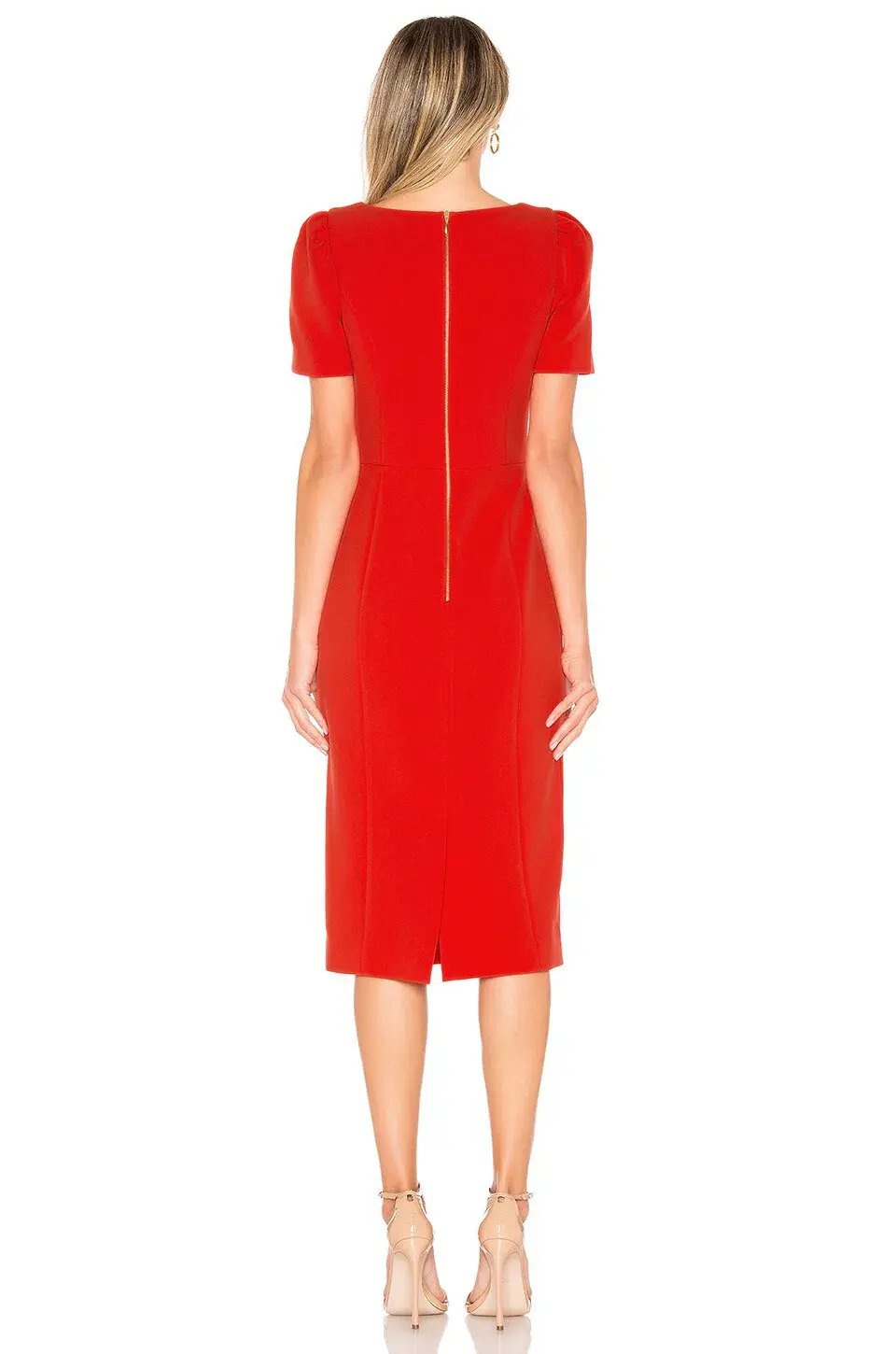 Rebecca Vallance L'Amour Midi Dress Red Size 12 photo 2