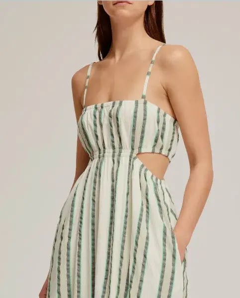 Venroy Cut Out Maxi Dress Stripe Size 8 photo 2