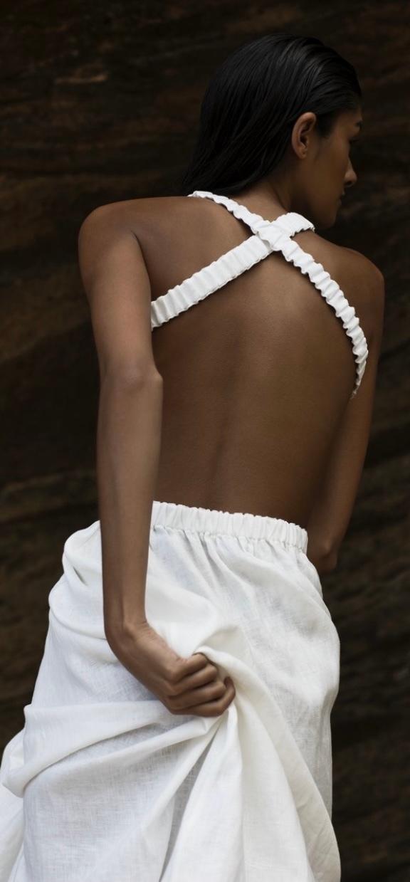 Sir the Label Alena Cross-Over Midi White Size 2 | AU 10 photo 3
