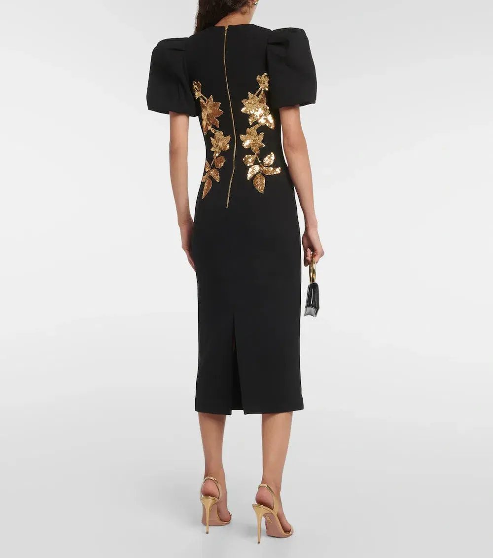 Rebecca Vallance Versailles Sequin Embellished Midi Dress Size 6 photo 2
