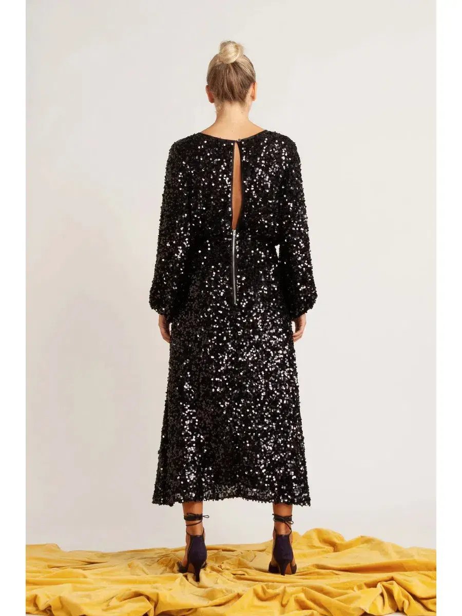 Flannel Alana Dress in Black Size 10 photo 2