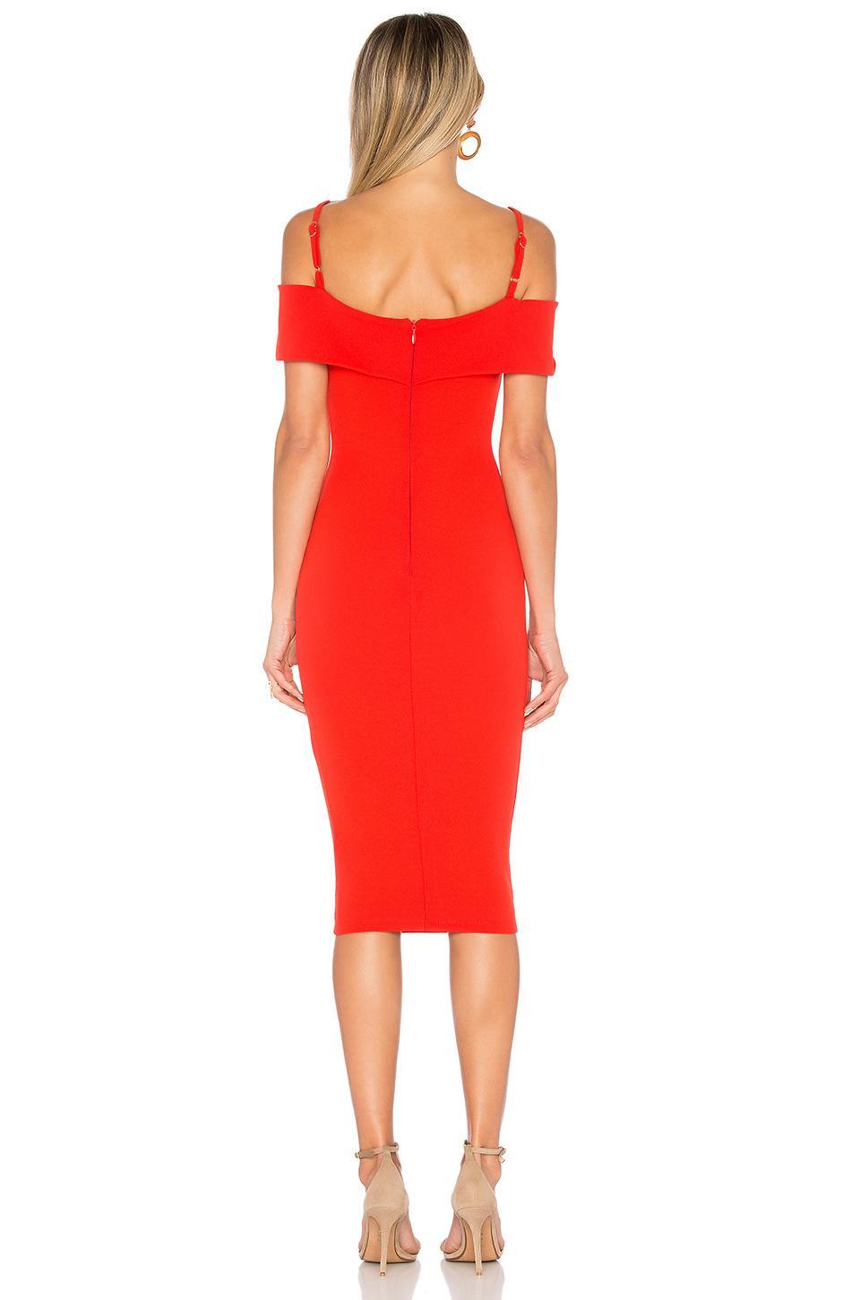 Love Nookie Red Midid dress size 6 photo 3