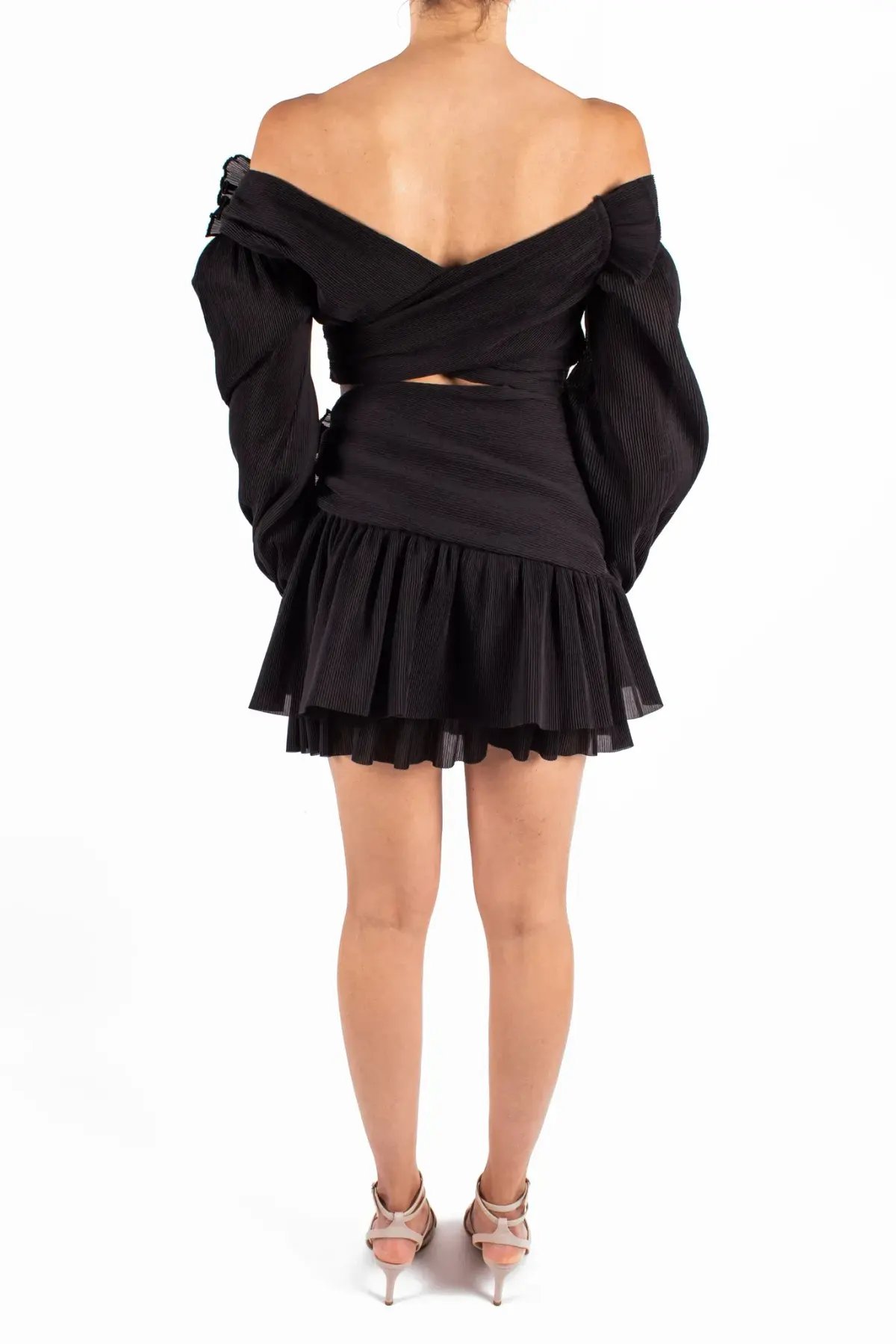 Zimmermann Golden Surfer Mini Dress in Black Size 0 / AU 8 photo 3