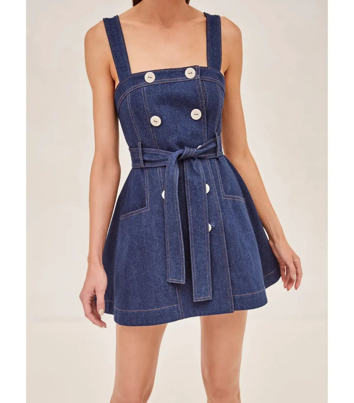 Alexis Danni Mini Denim Dress Blue Size XS / AU 6 photo 2