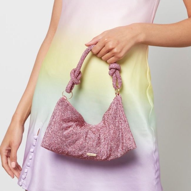 Cult Gaia Hera Nano Rhinestone Bag | Pink photo 3