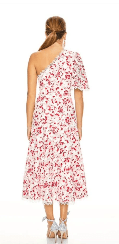 TALULAH DANCE & ROMANCE MIDI DRESS - RED DAISY PRINT photo 4