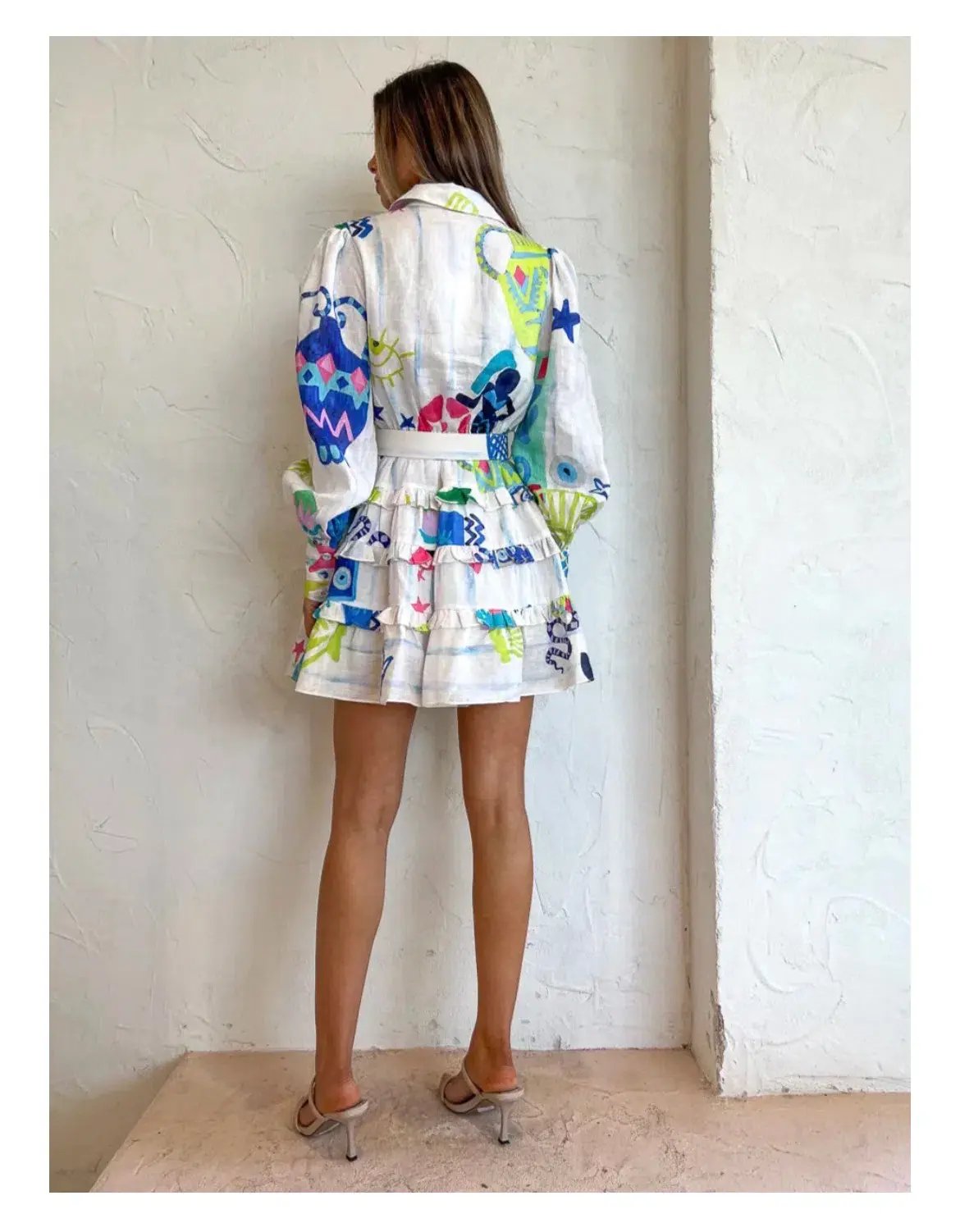 Kate Ford Pella Layered Dress In Multi Size 1 / AU 8 photo 2