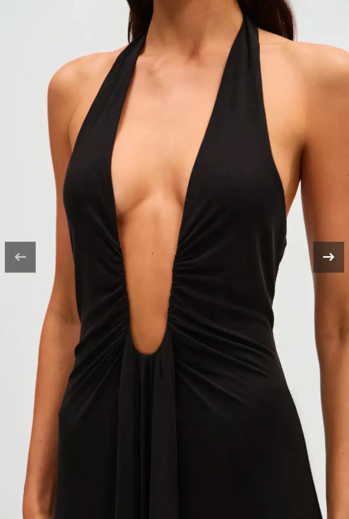 Misha Jennifer Cupro Maxi Dress Black  Size 8 photo 3