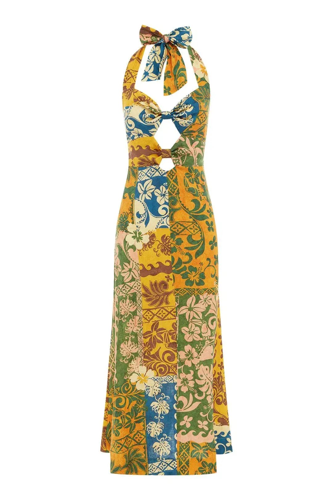 Alemais Archie Halter Midi Dress Multi Size 8 photo 3