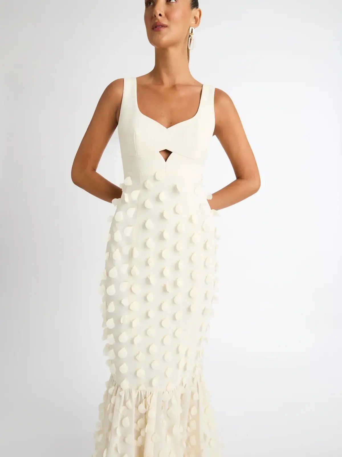 Sheike Imani Dress Cream Size 16 photo 2