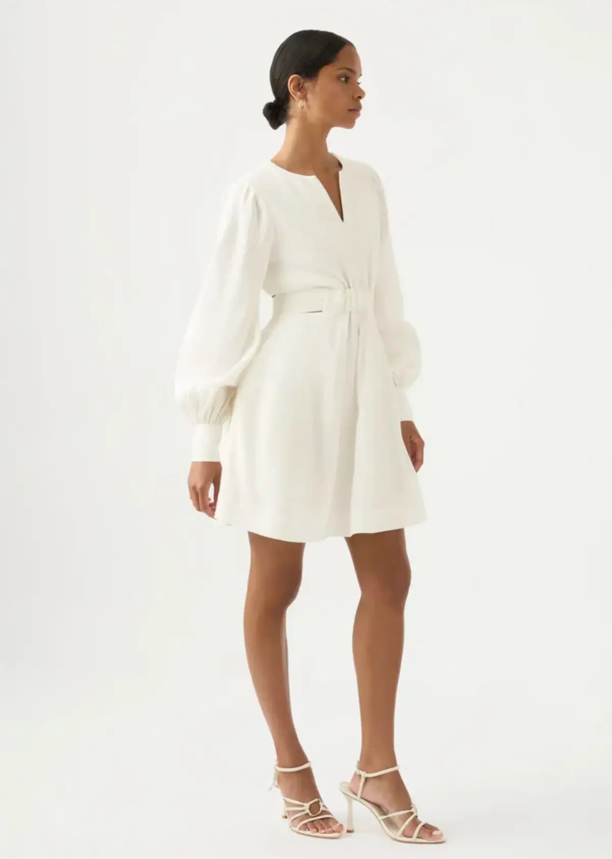 Aje Spectral V Neck Dress Ivory Size 10 / M photo 2