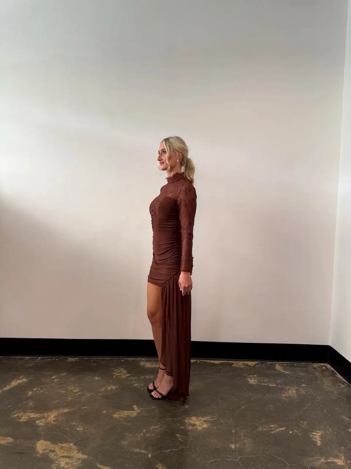 Sonya Moda Mariposa Dress Brown Size 8 photo 3