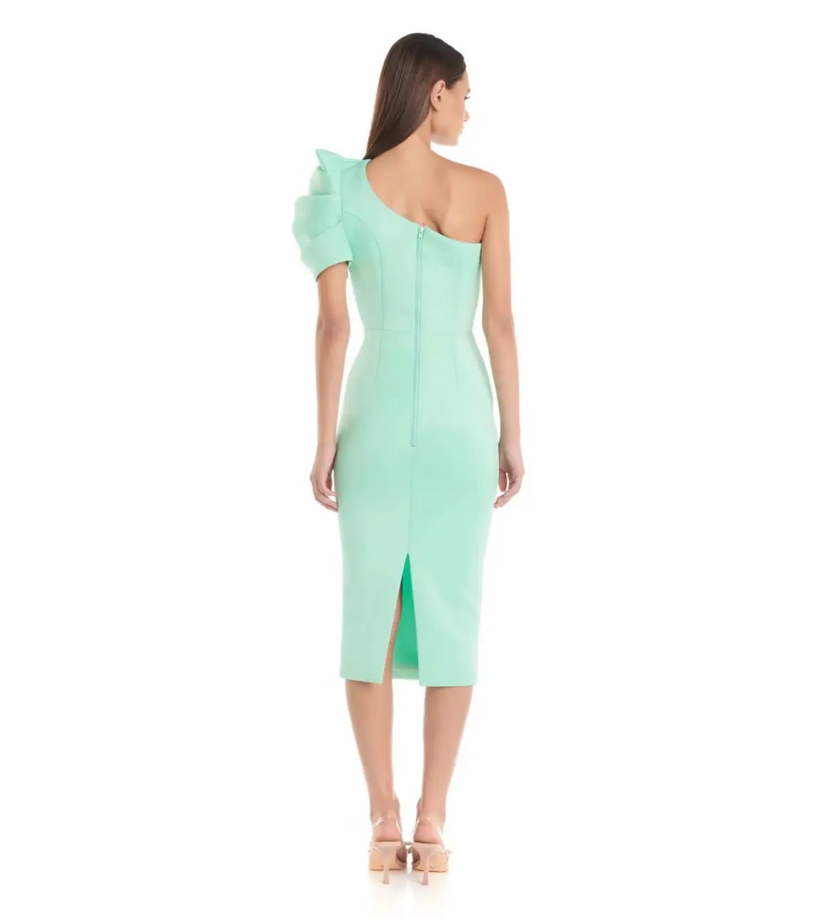 Eliyah the Label Suzie Midi Dress Mint Green Size 10 photo 2