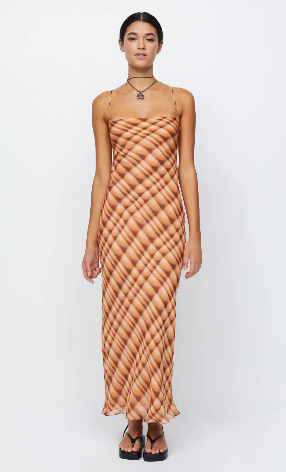 Bec & Bridge Soleil Slip Maxi Dress Orange Size 10 photo 2