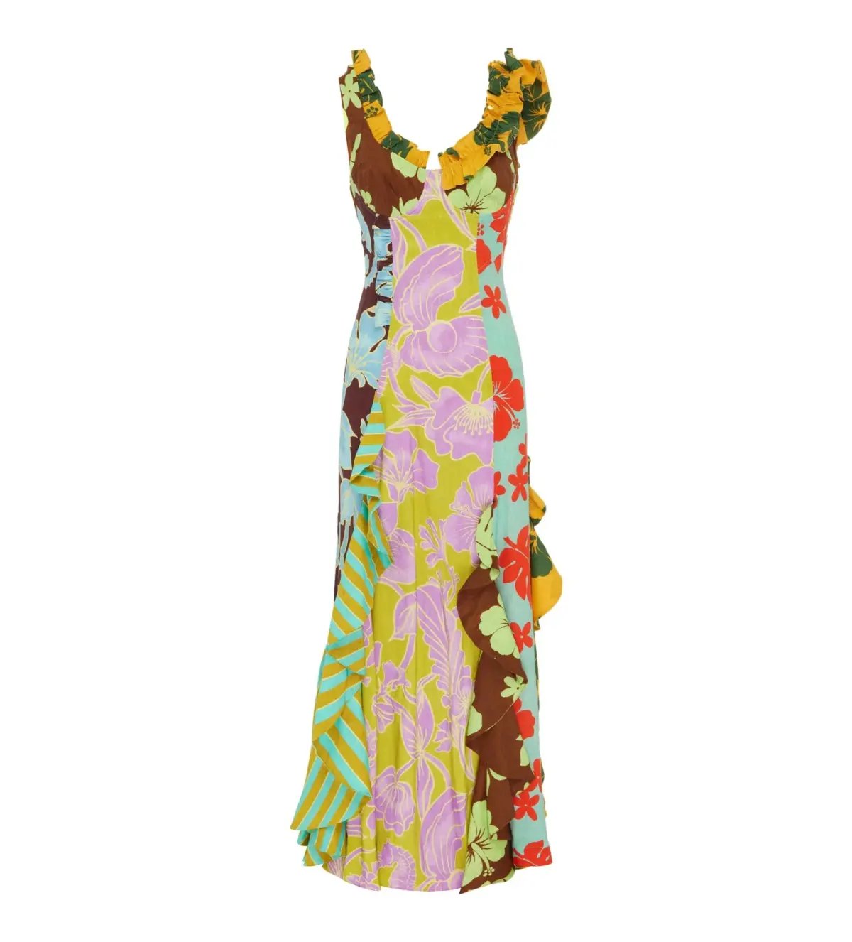 Alemais Poppy Spliced Midi Floral Dress Size 10 photo 4