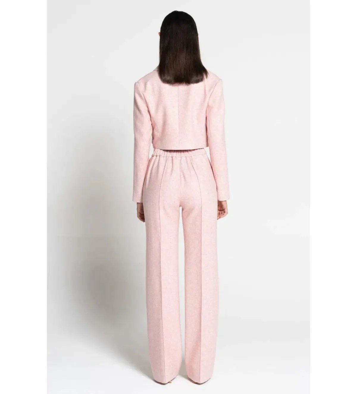 Sofia The Label Farrah Straight Leg Pants and Cropped Blazer Pink Set Size AU 14 photo 3
