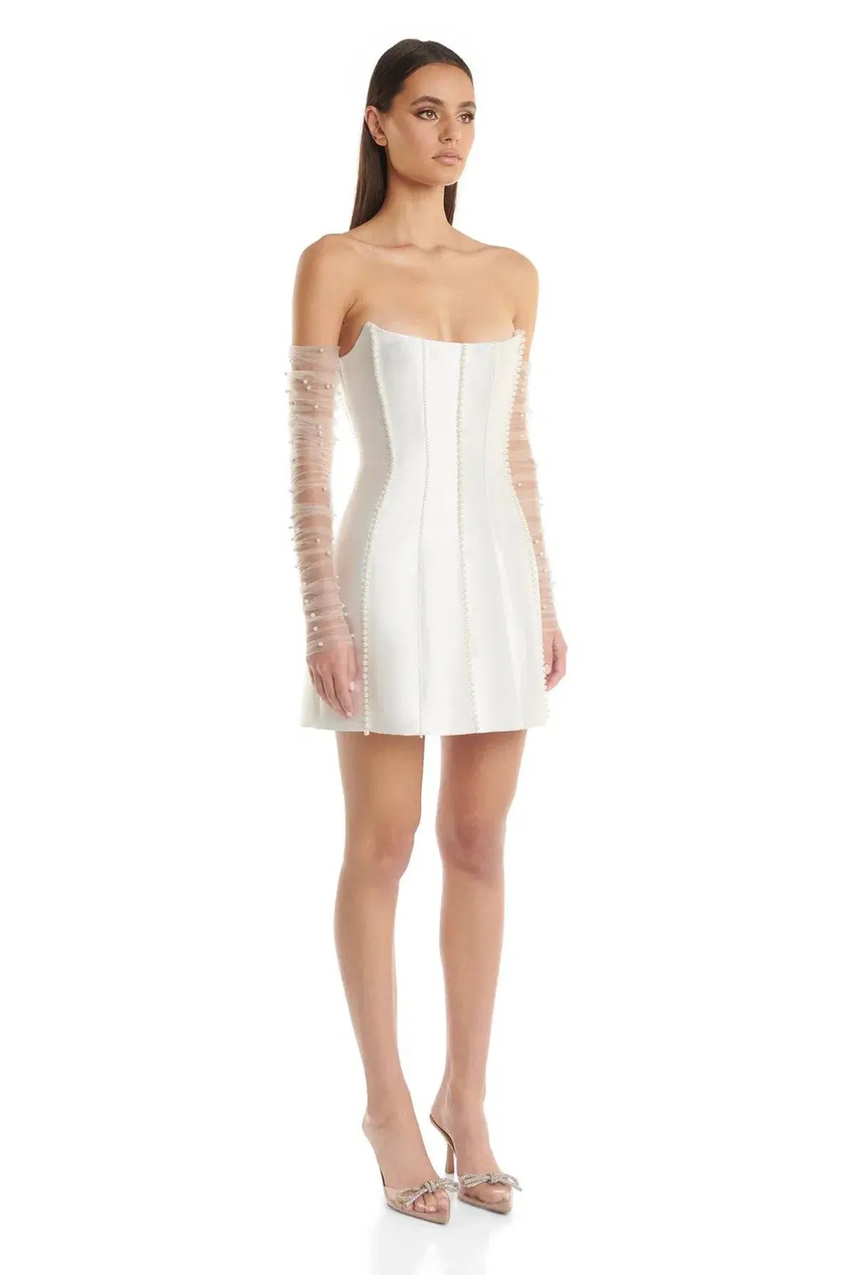 Eliya The Label Kayla Mini Dress White Size 6 photo 2