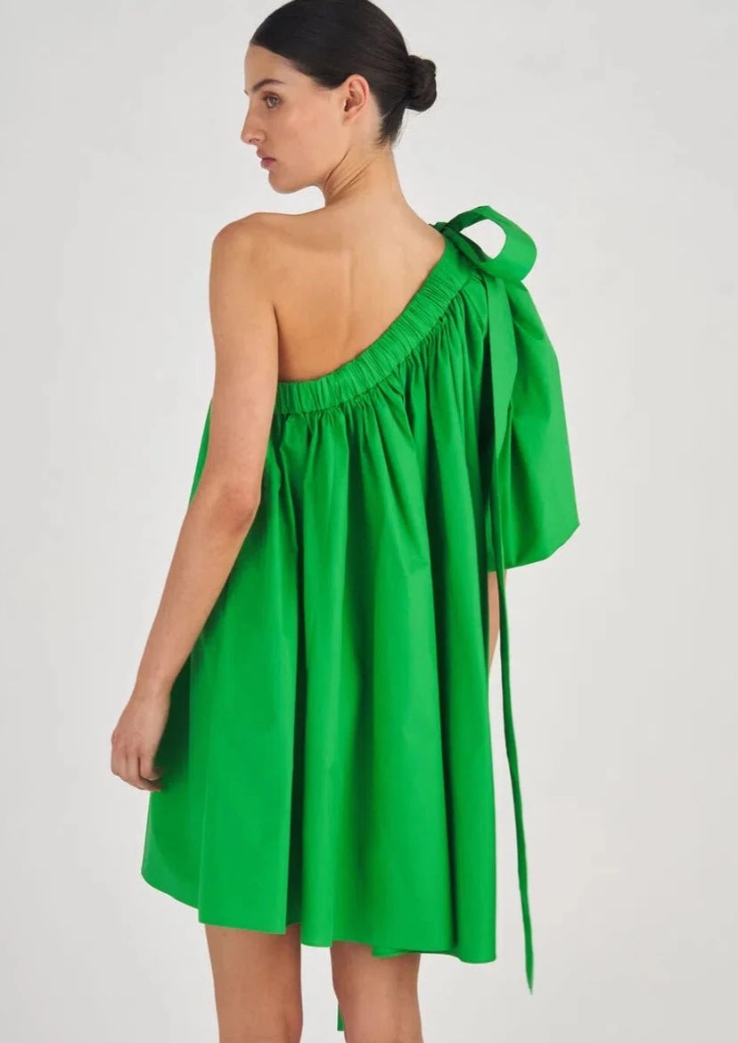 Oroton One Shoulder Mini Dress, Meadow photo 5